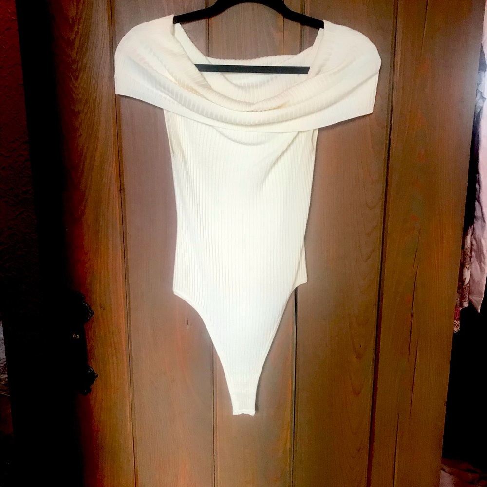 Free People Cowl Neck Bodysuit